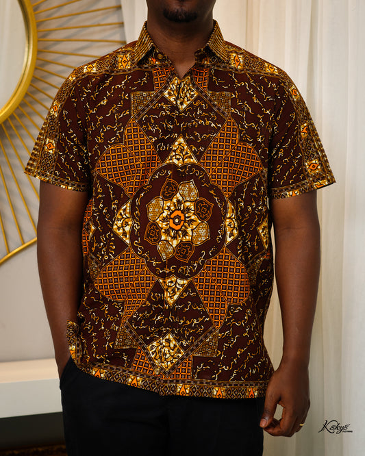 OKUNO PA BROWN SHORT SLEEVE