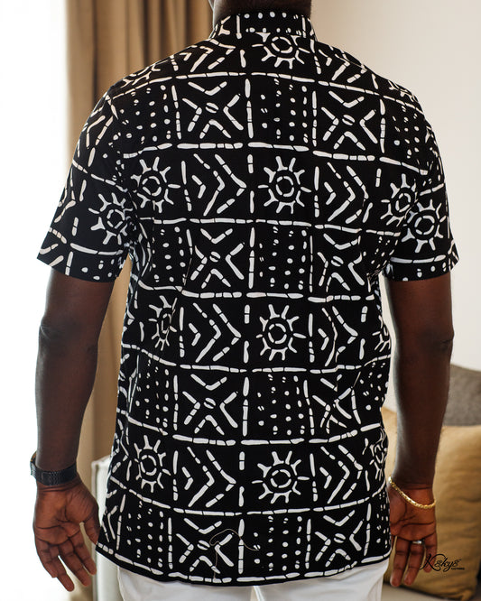 TRIBAL PRINT BLACK