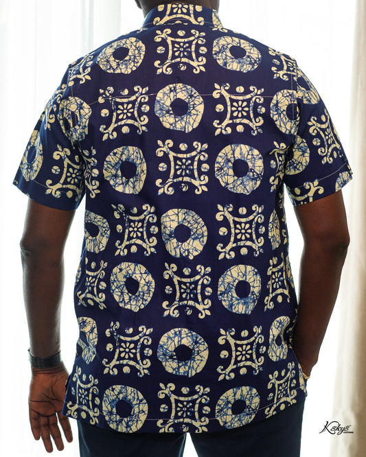 TRIBAL PRINT NAVY BLUE