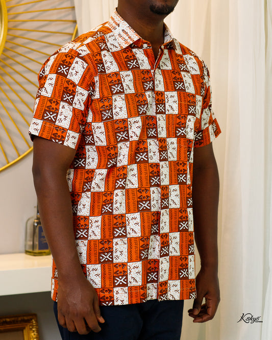 WOODIN ORANGE SHORT SLEEVE