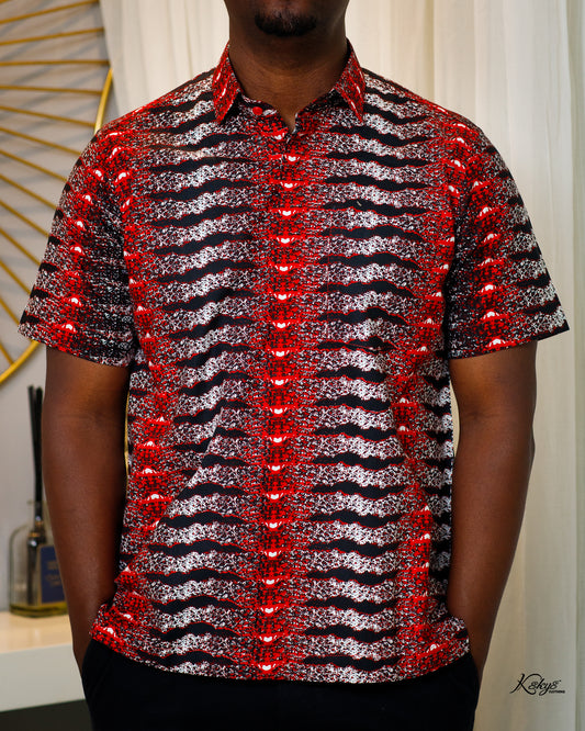 WOODIN RED SHORT SLEEVE