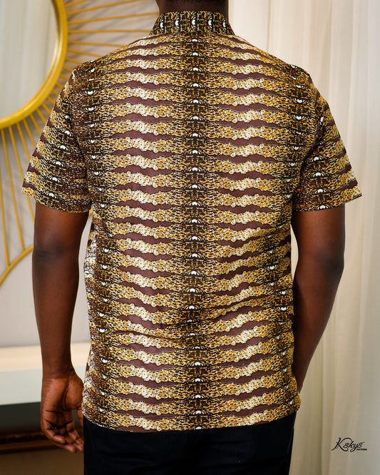 WOODIN BROWN SHORT SLEEVE