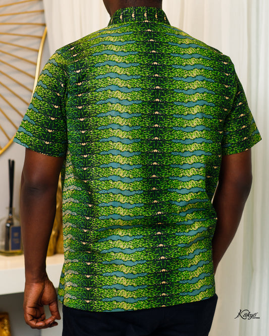 WOODIN GREEN SHORT SLEEVES