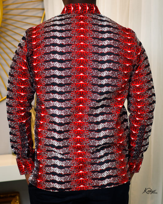 WOODIN RED LONG SLEEVE
