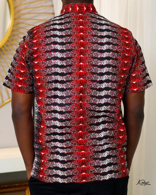 WOODIN RED SHORT SLEEVE