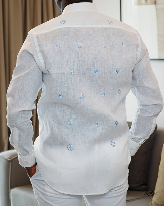GODS WAY BLUE LINEN