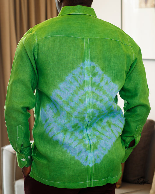 LINEN BATIKS GREEN