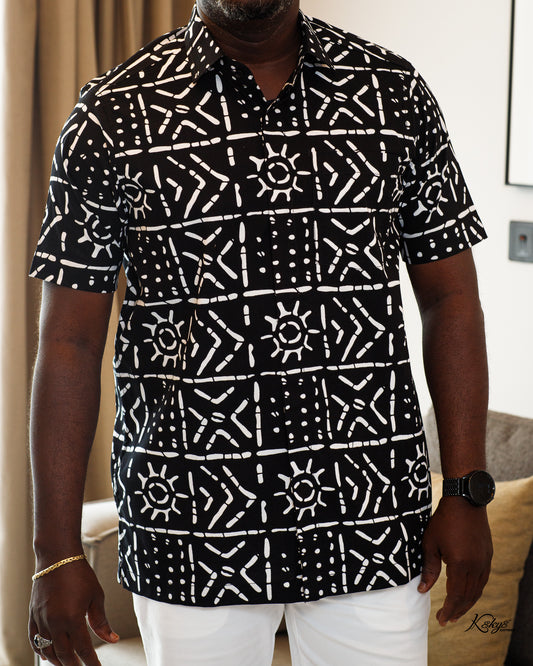 TRIBAL PRINT BLACK