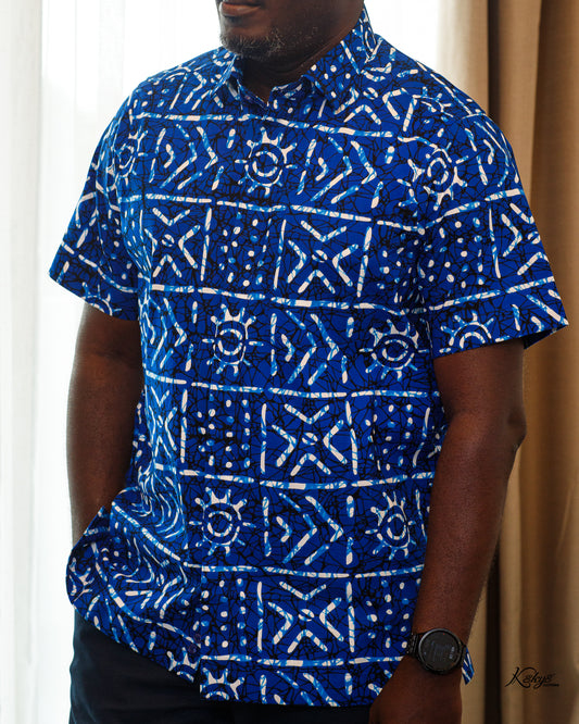 TRIBAL PRINT BLUE