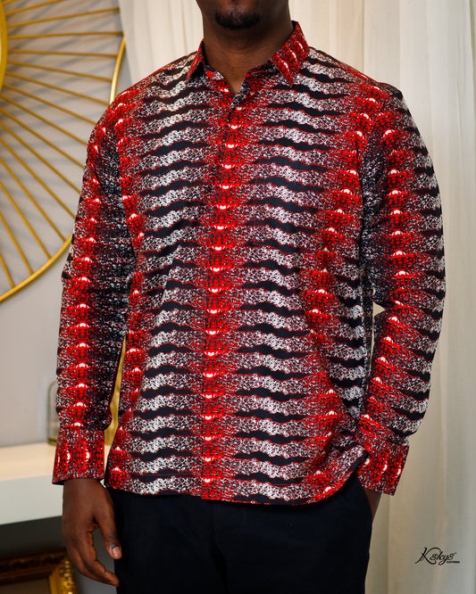 WOODIN RED LONG SLEEVE