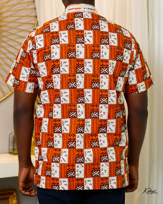 WOODIN ORANGE SHORT SLEEVE